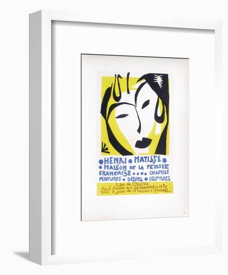 AF 1950 - Maison De La Pensée Française-Henri Matisse-Framed Collectable Print