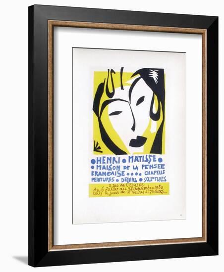 AF 1950 - Maison De La Pensée Française-Henri Matisse-Framed Collectable Print