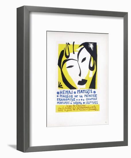 AF 1950 - Maison De La Pensée Française-Henri Matisse-Framed Collectable Print