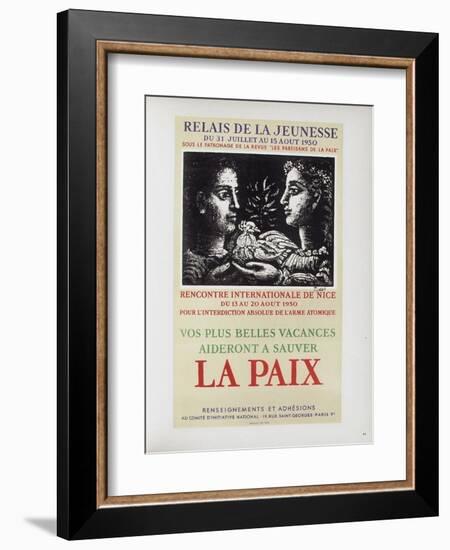 AF 1950 - Relai de jeunesse-Pablo Picasso-Framed Collectable Print