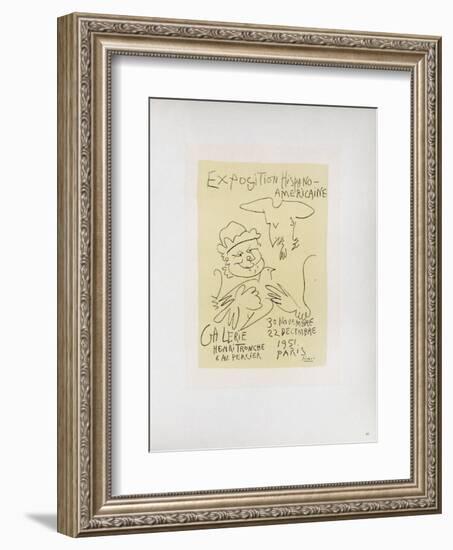 AF 1951 - Exposition Hispano-Américaine-Pablo Picasso-Framed Collectable Print