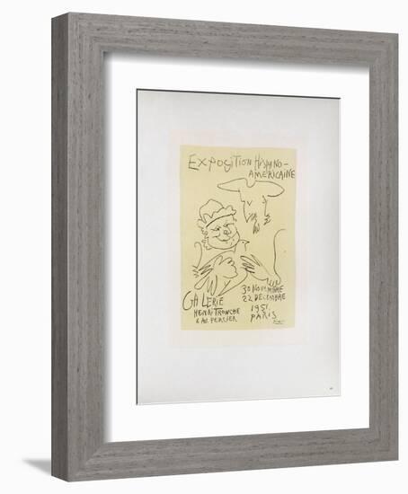 AF 1951 - Exposition Hispano-Américaine-Pablo Picasso-Framed Collectable Print