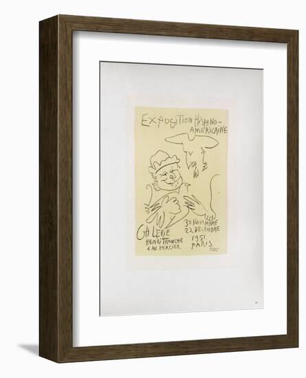 AF 1951 - Exposition Hispano-Américaine-Pablo Picasso-Framed Collectable Print