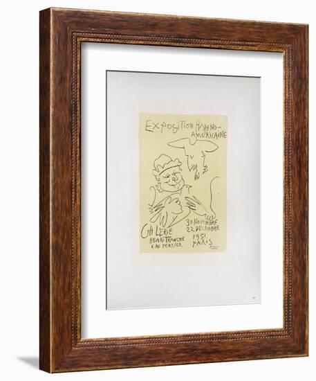 AF 1951 - Exposition Hispano-Américaine-Pablo Picasso-Framed Collectable Print