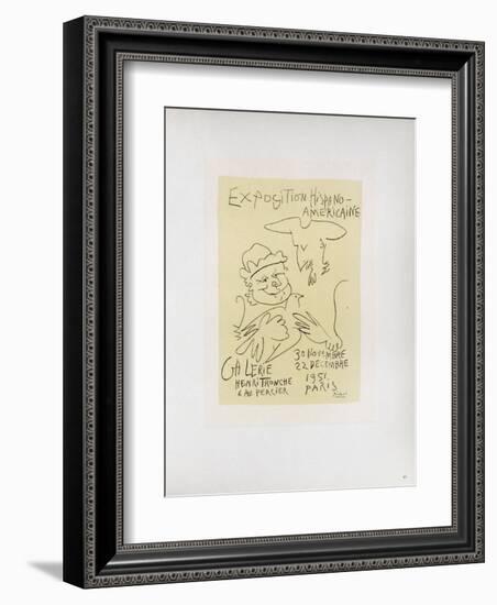 AF 1951 - Exposition Hispano-Américaine-Pablo Picasso-Framed Collectable Print