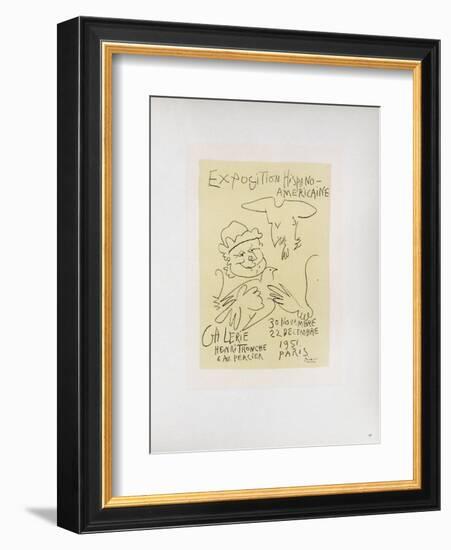 AF 1951 - Exposition Hispano-Américaine-Pablo Picasso-Framed Collectable Print