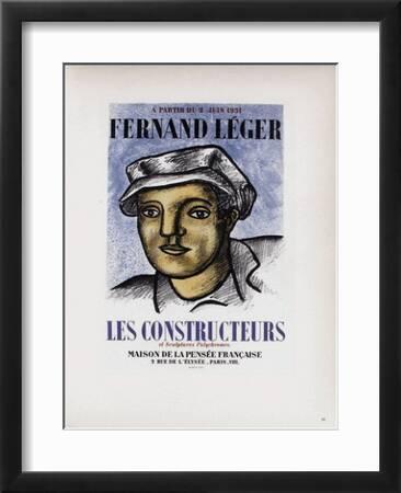 AF 1951 - Maison De La Pensée Française' Collectable Print - Fernand Leger  | Art.com