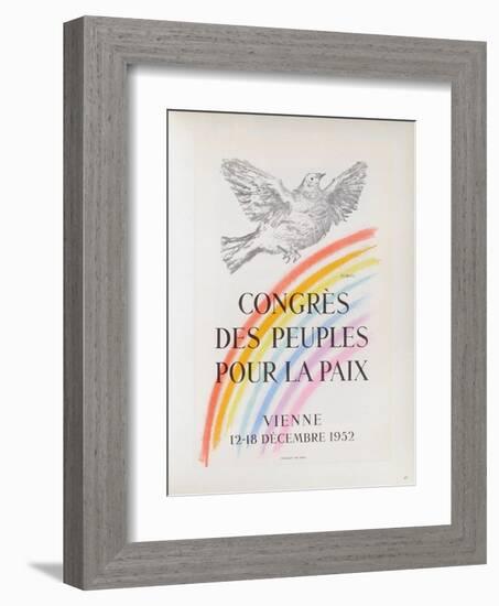 AF 1952 - Congrès des Peuples pour la Paix-Pablo Picasso-Framed Collectable Print