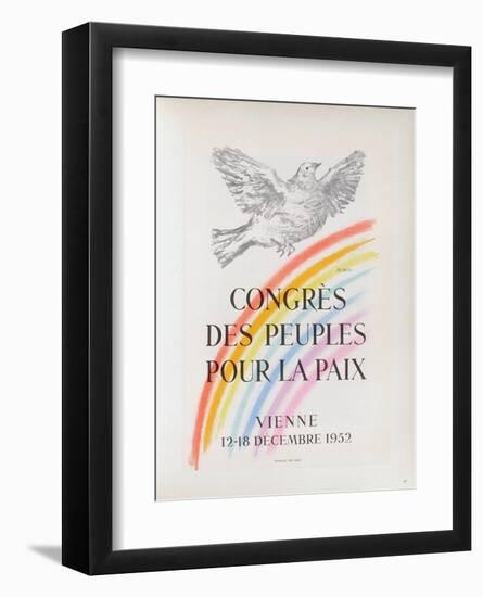 AF 1952 - Congrès des Peuples pour la Paix-Pablo Picasso-Framed Collectable Print