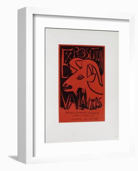 AF 1952 - Exposition Vallauris-Pablo Picasso-Framed Collectable Print