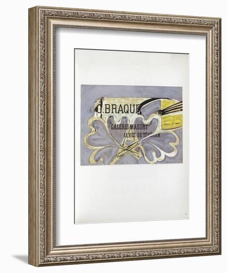 AF 1952 - Galerie Maeght-Georges Braque-Framed Collectable Print
