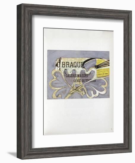 AF 1952 - Galerie Maeght-Georges Braque-Framed Collectable Print