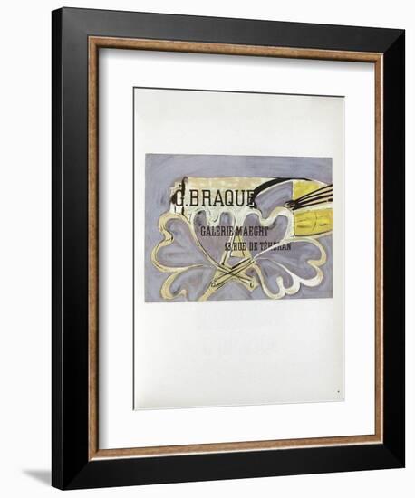 AF 1952 - Galerie Maeght-Georges Braque-Framed Collectable Print