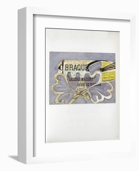 AF 1952 - Galerie Maeght-Georges Braque-Framed Collectable Print