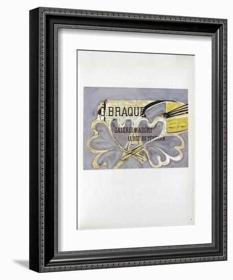 AF 1952 - Galerie Maeght-Georges Braque-Framed Collectable Print