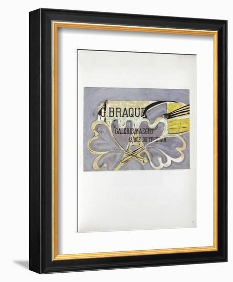 AF 1952 - Galerie Maeght-Georges Braque-Framed Collectable Print