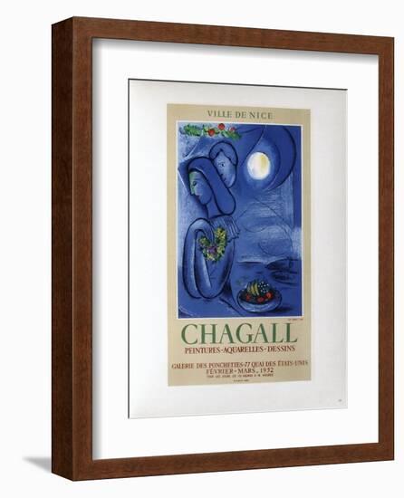 AF 1952 - Ville De Nice-Marc Chagall-Framed Collectable Print