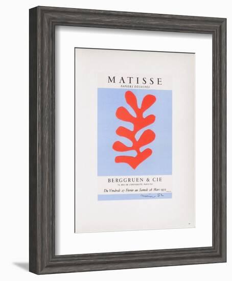 AF 1953 - Berggruen Et Cie-Henri Matisse-Framed Collectable Print