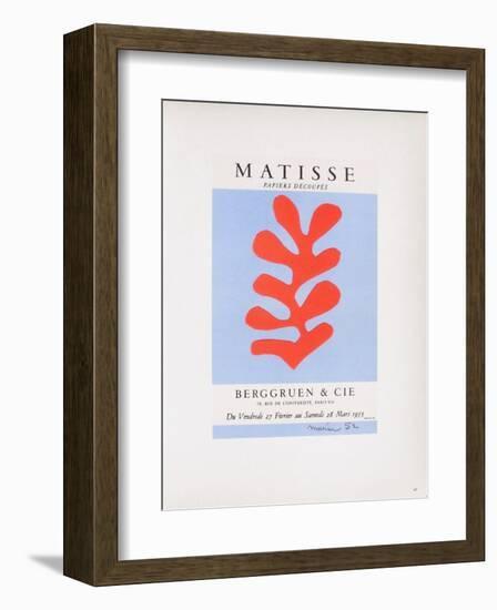 AF 1953 - Berggruen Et Cie-Henri Matisse-Framed Collectable Print