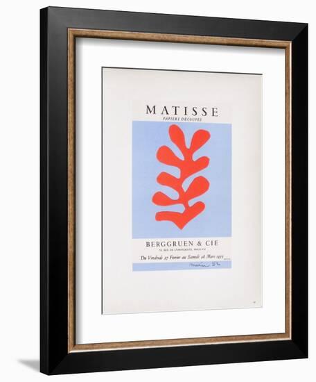 AF 1953 - Berggruen Et Cie-Henri Matisse-Framed Collectable Print