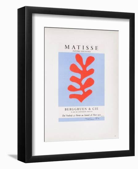 AF 1953 - Berggruen Et Cie-Henri Matisse-Framed Collectable Print