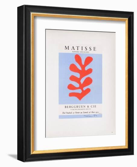 AF 1953 - Berggruen Et Cie-Henri Matisse-Framed Collectable Print