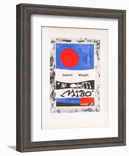 AF 1953 - Galerie Maeght-Joan Miro-Framed Collectable Print