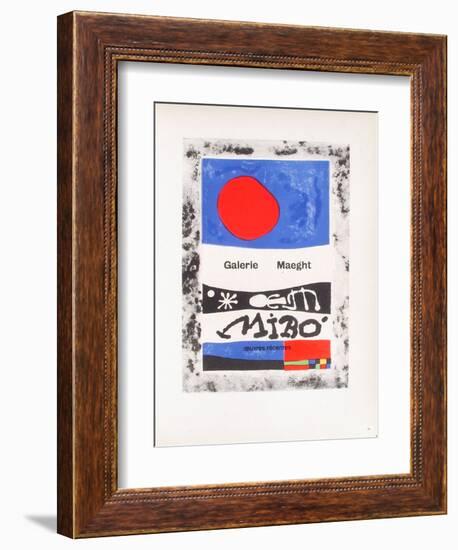 AF 1953 - Galerie Maeght-Joan Miro-Framed Collectable Print