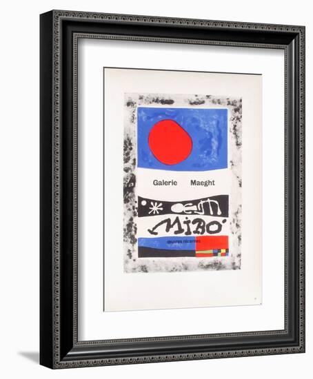 AF 1953 - Galerie Maeght-Joan Miro-Framed Collectable Print