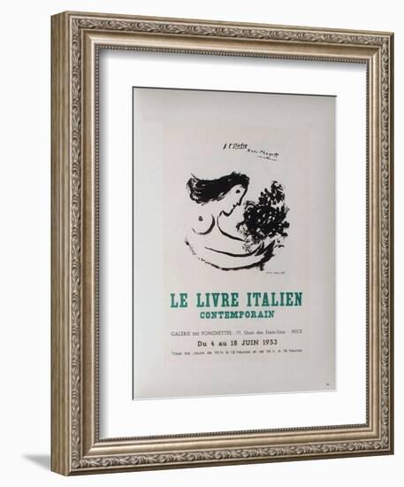AF 1953 - Le IIvre ItaIIen-Marc Chagall-Framed Collectable Print