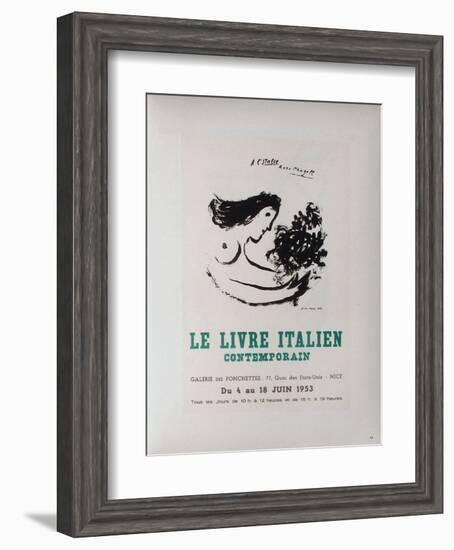 AF 1953 - Le IIvre ItaIIen-Marc Chagall-Framed Collectable Print