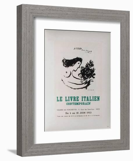 AF 1953 - Le IIvre ItaIIen-Marc Chagall-Framed Collectable Print