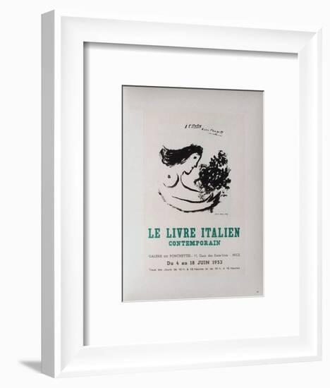 AF 1953 - Le IIvre ItaIIen-Marc Chagall-Framed Collectable Print