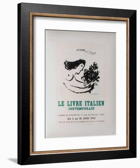 AF 1953 - Le IIvre ItaIIen-Marc Chagall-Framed Collectable Print