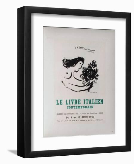 AF 1953 - Le IIvre ItaIIen-Marc Chagall-Framed Collectable Print