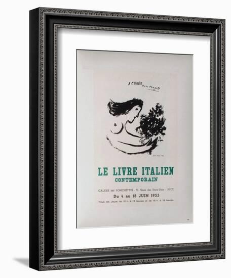 AF 1953 - Le IIvre ItaIIen-Marc Chagall-Framed Collectable Print