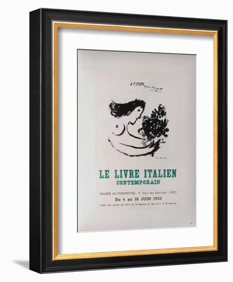 AF 1953 - Le IIvre ItaIIen-Marc Chagall-Framed Collectable Print