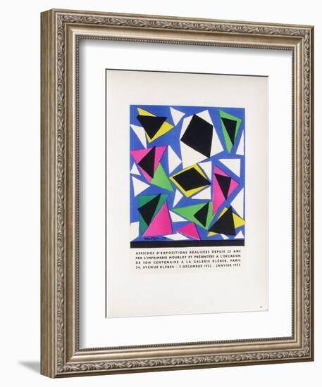 AF 1953 - Mourlot A La Galerie Kleber-Henri Matisse-Framed Collectable Print