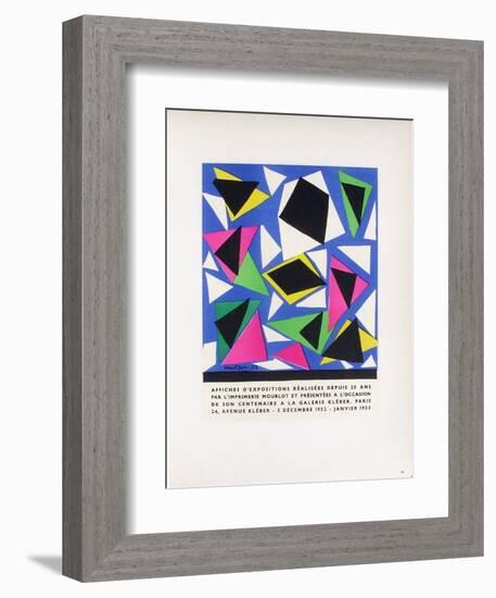 AF 1953 - Mourlot A La Galerie Kleber-Henri Matisse-Framed Collectable Print