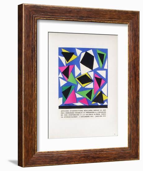 AF 1953 - Mourlot A La Galerie Kleber-Henri Matisse-Framed Collectable Print