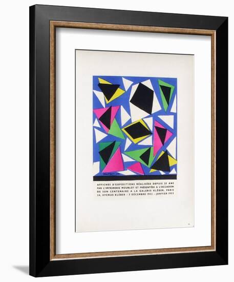 AF 1953 - Mourlot A La Galerie Kleber-Henri Matisse-Framed Collectable Print