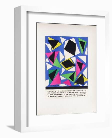 AF 1953 - Mourlot A La Galerie Kleber-Henri Matisse-Framed Collectable Print