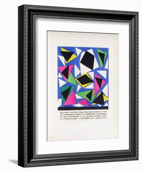 AF 1953 - Mourlot A La Galerie Kleber-Henri Matisse-Framed Collectable Print