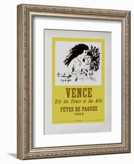 AF 1953 - Vence Fêtes De Pâques-Marc Chagall-Framed Collectable Print