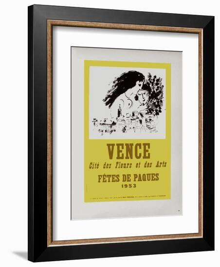 AF 1953 - Vence Fêtes De Pâques-Marc Chagall-Framed Collectable Print