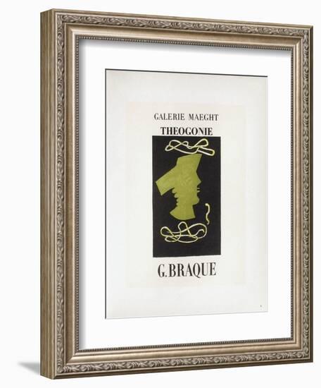 AF 1954 - Galerie Maeght-Georges Braque-Framed Collectable Print