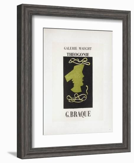 AF 1954 - Galerie Maeght-Georges Braque-Framed Collectable Print