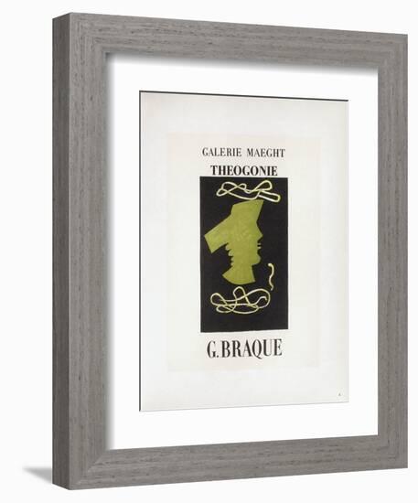 AF 1954 - Galerie Maeght-Georges Braque-Framed Collectable Print