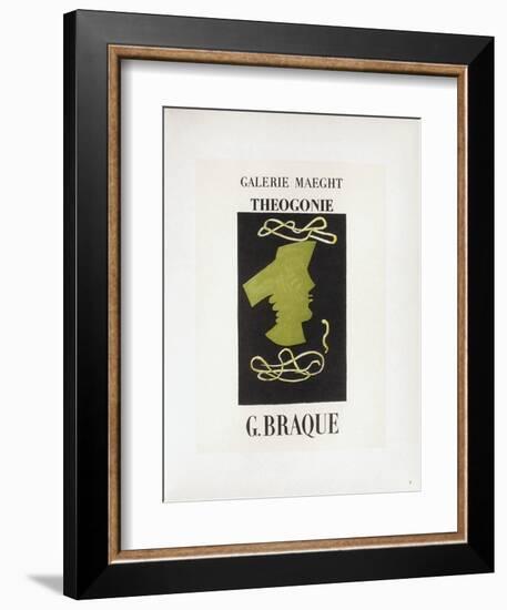 AF 1954 - Galerie Maeght-Georges Braque-Framed Collectable Print