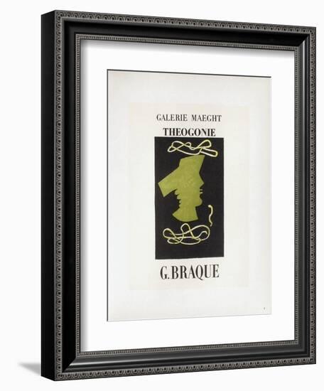 AF 1954 - Galerie Maeght-Georges Braque-Framed Collectable Print